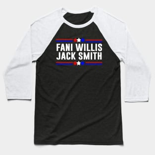 Fani Willis Jack Smith For President 2024 Baseball T-Shirt